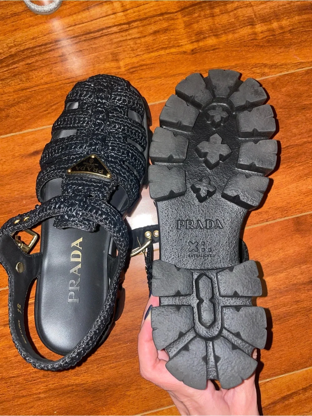Prada crochet cage